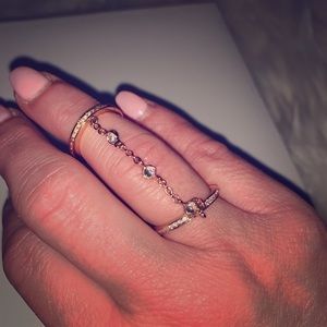 Rose Gold Fashion Ring Size 6